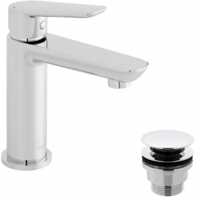 Vado Taps & Wastes - Photon Mini Mono Basin Mixer Single Lever Smooth Bodied