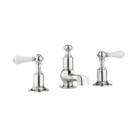 Crosswater Taps & Wastes - Belgravia Lever 3 Tap Hole Basin Mixer Deck Mounted