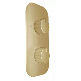 Armera Showers - Pivot Round Concealed 1 Outlet Thermostatic Valve - Brushed