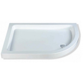 MX Shower Trays - Classic 900 x 750mm Offset Tray RH, 458 Radius
