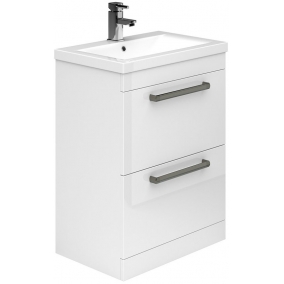 Essential Furniture - Nevada 600mm Wall Hung Basin Unit With 2 Drawers