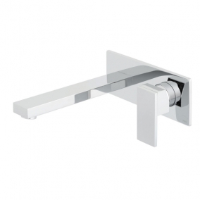Vado Taps & Wastes - Notion 2 Hole Basin Mixer With 220mm Spout Single Lever