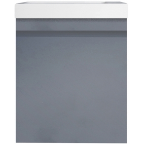 Armera Furniture - Opa 400mm 1 Door Wall Hung Unit Cavern Blue