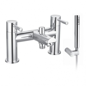 Saneux Taps & Wastes - Pascale Bath Shower Mixer Includes Hose, Handset & Bracket