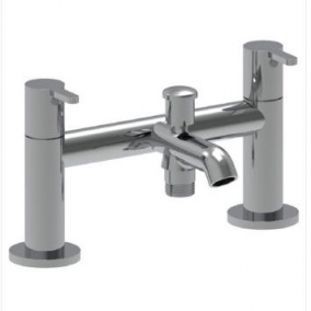 Roca Taps & Wastes - Carelia Deck Mounted Twin Lever Bath Shower Mixer Inc Kit