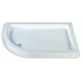 MX Shower Trays - Classic 1000 x 800mm Offset Tray LH, 550 Radius