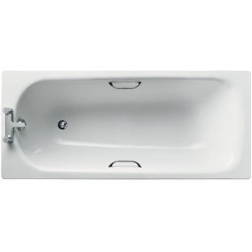 Ideal Standard Baths - Simplicity 1600 x 700mm Steel Bath 2TH With Handgrips