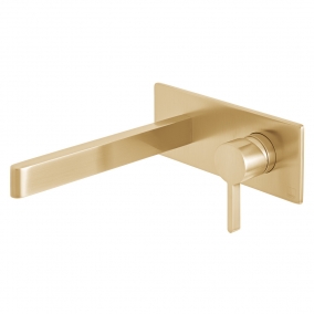 Vado Taps & Wastes - Edit 2 Hole Wall Mounted Single Lever Basin
