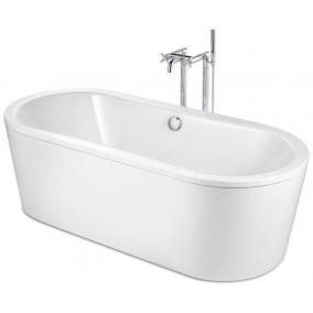 Roca Baths - Duo Oval Plus Freestanding Bath 1800 x 800mm 0TH With A/Slip