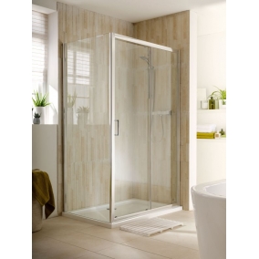 Essential Shower Enclosures - Spring Shower Enclosure Sliding Door, 1100mm