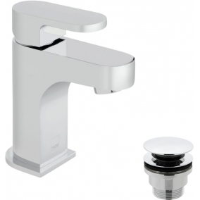 Vado Taps & Wastes - Life Mini Mono Basin Mixer Single Lever Smooth Bodied