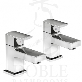 Essential Taps & Wastes - Paron 3/4 Bath Pillar Taps Pair