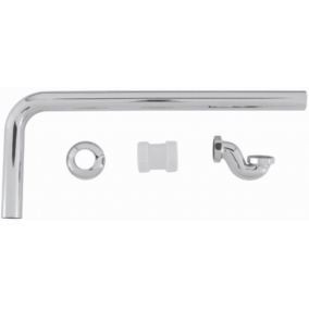 B.C.Designs Taps & Wastes - Bath Trap Exposed Low With Adapter (40/42mm) & Pipe