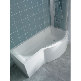 Ideal Standard Baths - Concept 1700 x 900mm Shower Bath RH NTH