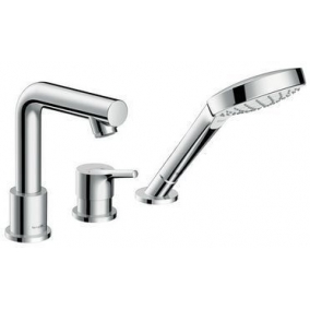 Hansgrohe Taps & Wastes - Talis S 3-Hole Rim Mtd Single Lever Bath Mixer For Secuflex