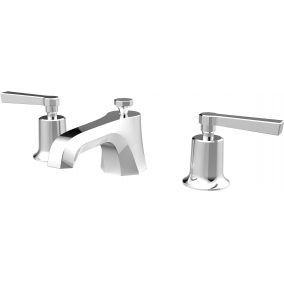 Saneux Taps & Wastes - Cromwell 3TH Basin Mixer With Waste - Lever Handle