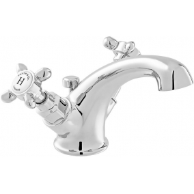 Vado Taps & Wastes - Axbridge Cross Mono Basin Mixer With Pop-Up Waste