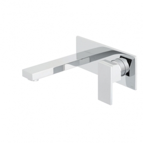 Vado Taps & Wastes - Notion 2 Hole Basin Mixer Single Lever Wall Mounted