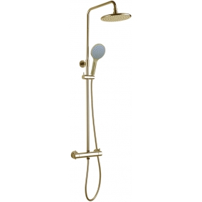 Armera Showers - Rio Exposed Round 2 Outlet Thermostatic Valve - Brushed