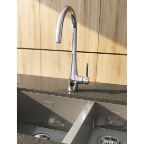 Crosswater Taps & Wastes - Cook Dual Control Sensor Kitchen Mixer
