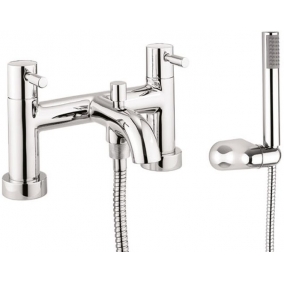 Crosswater Taps & Wastes - Fusion Bath Shower Mixer Dual Lever With Kit