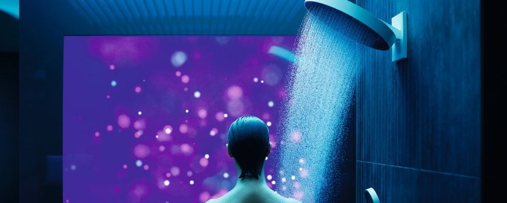 Hansgrohe Powder Rain Fixed Head with Raintunes